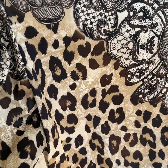 Chico's Leopard and Lace Print Blouse - Picture 4 of 4